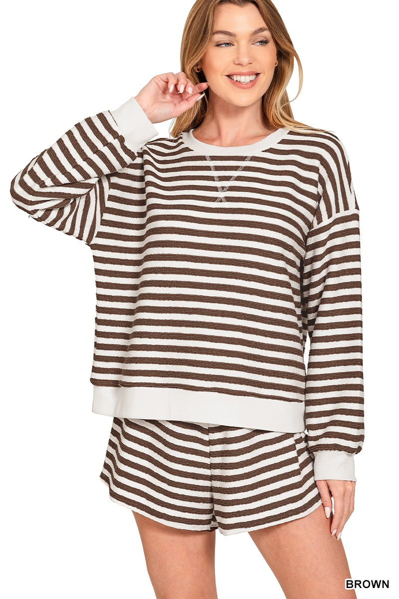 The Sweet Stripe Short Set