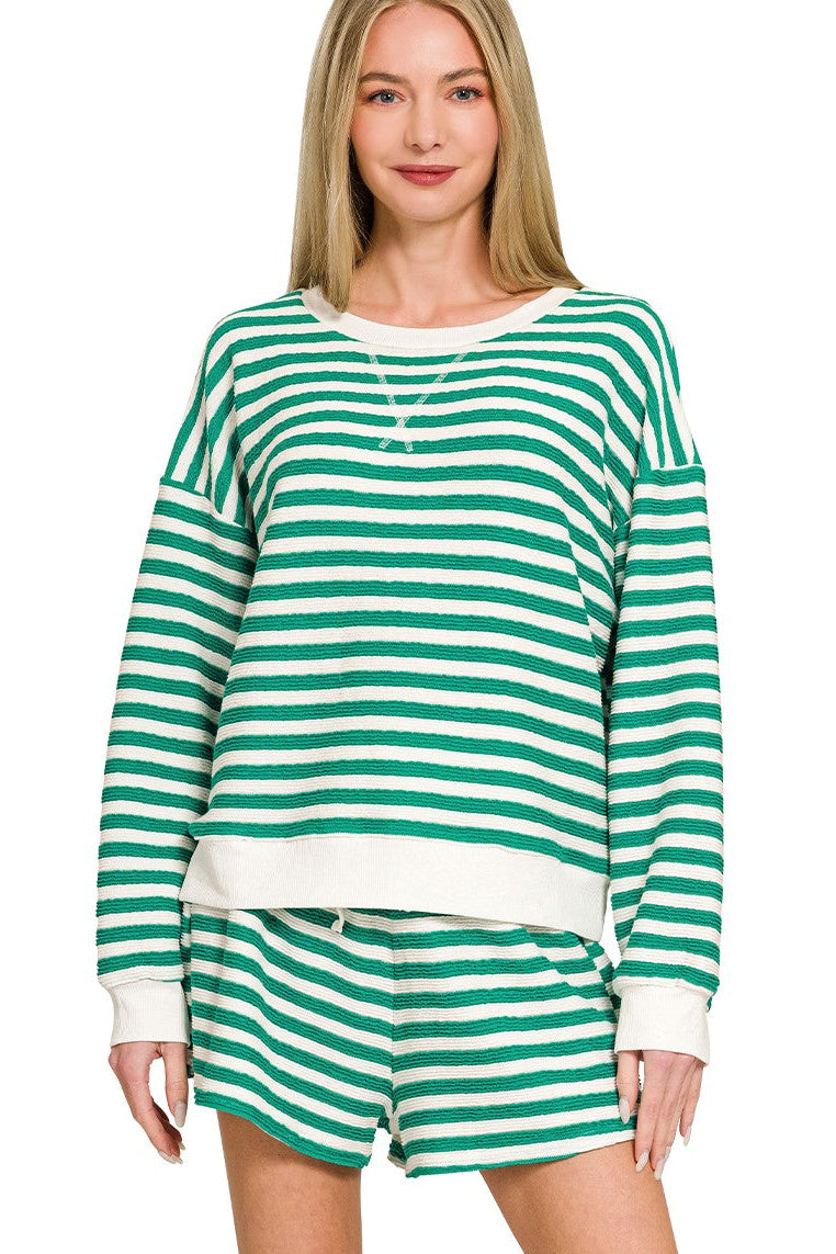 The Sweet Stripe Short Set