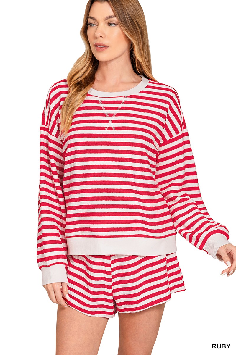 The Sweet Stripe Short Set