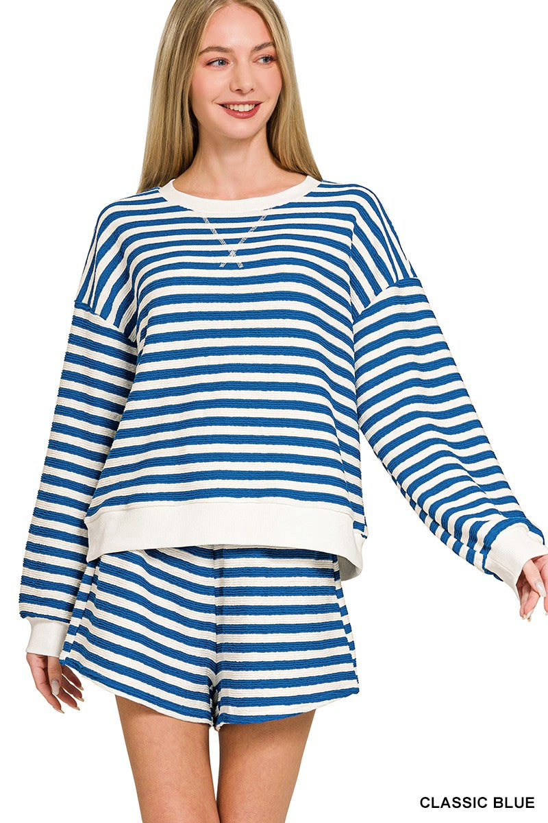 The Sweet Stripe Short Set
