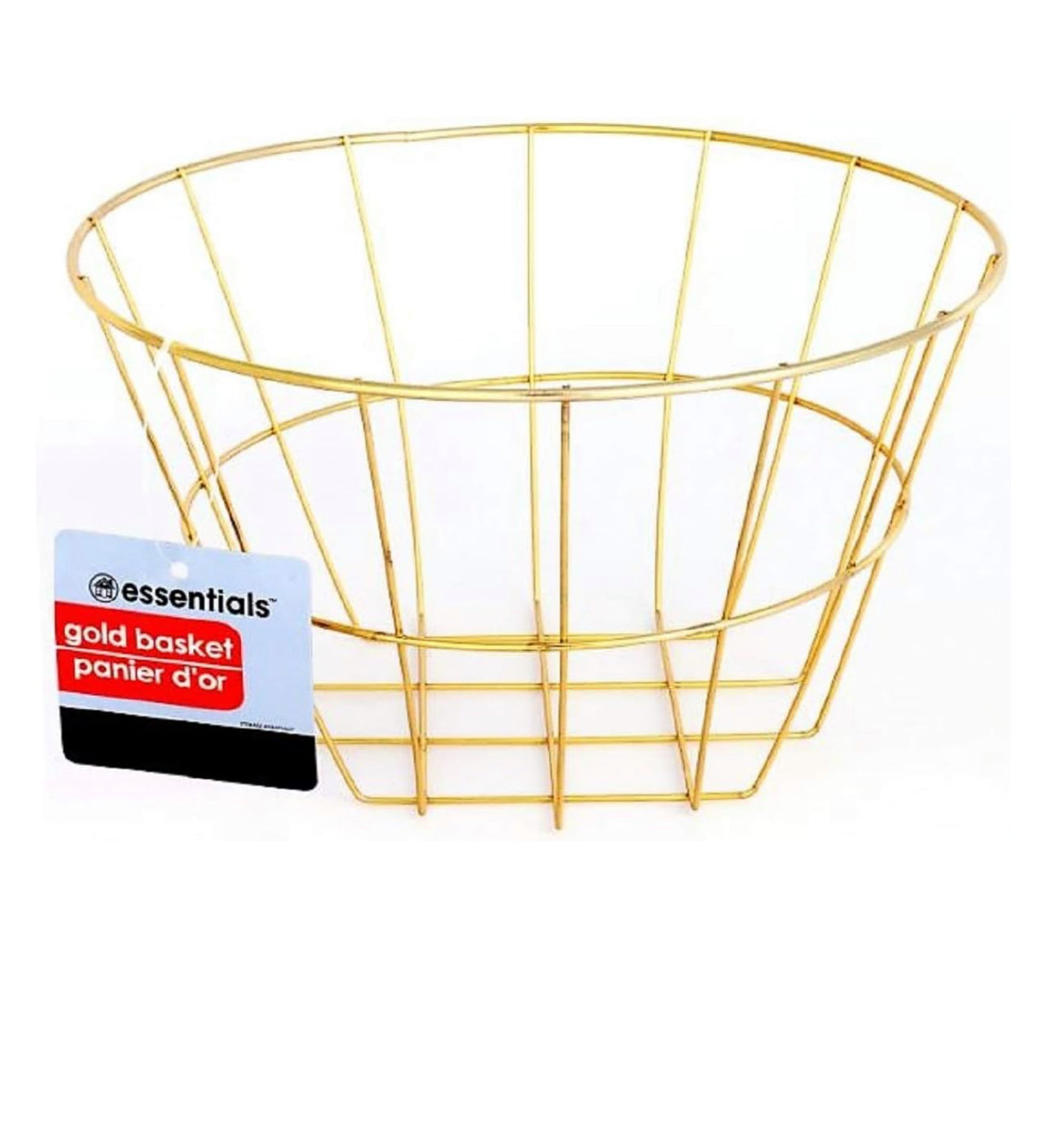 Round Gold Basket