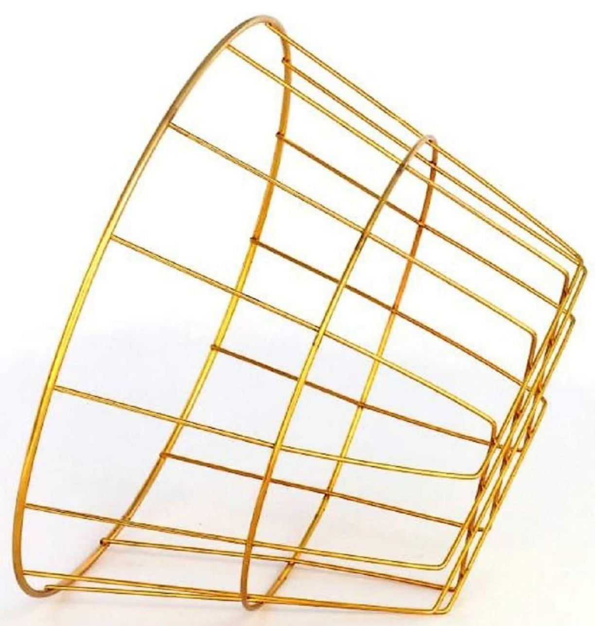 Round Gold Basket