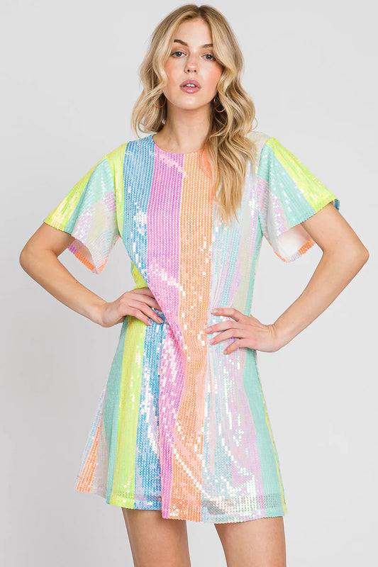 Rainbow Mini Dress